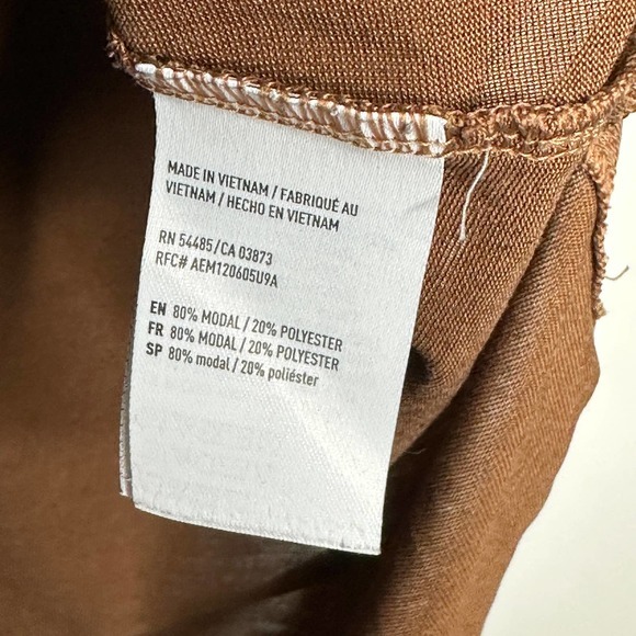 American Eagle Outfitters Womens Tank Top Size XS Brown Mock Neck Cutout Back - Picture 4 of 5